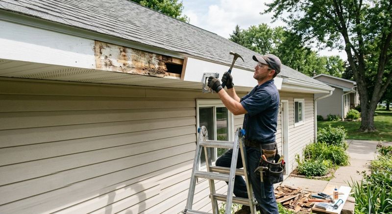 Garage Fascia Repair in Alpharetta, GA